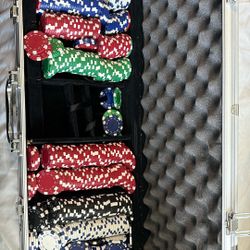 Briefcase With Poker Chips