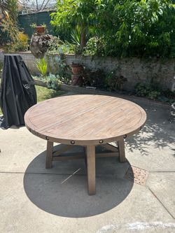 Hard wood table