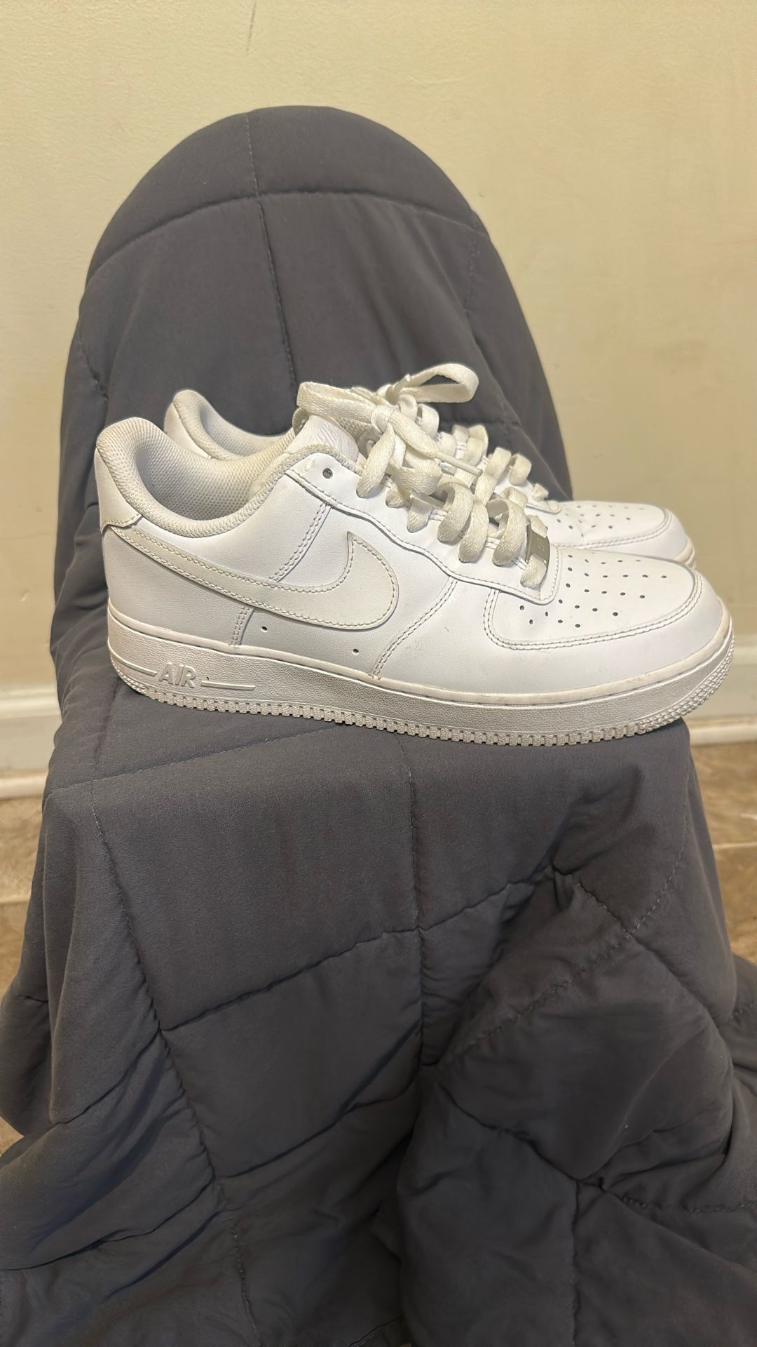 White Air Force 1s US Size 9.5