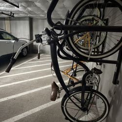 Black Cruising Bike
