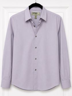 Express IMX Fitted Men’s Dress Shirt Lavender Purple Medium 15-15½