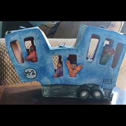 Vintage baby Camello Bus Sculpture