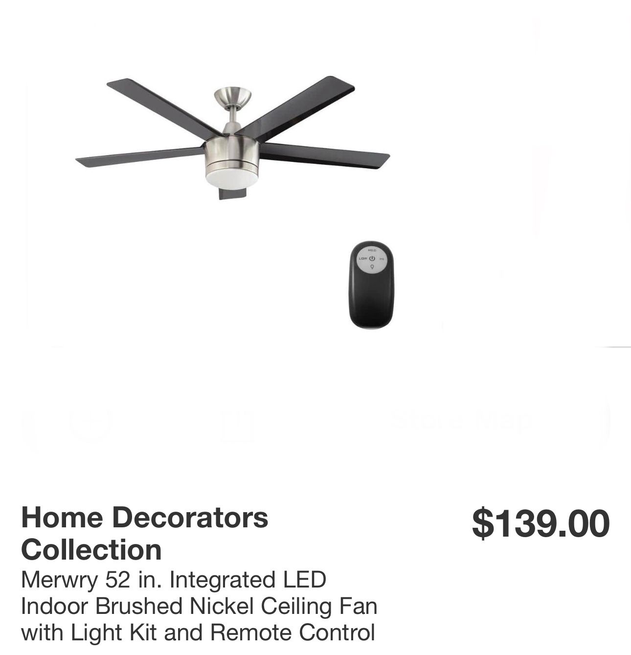 Home Decorations 52 “ Ceiling Fan