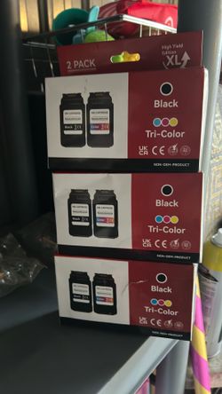 2 PACK XL BlaCK  T ri color