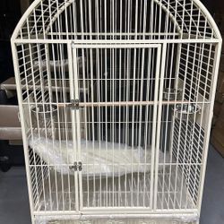 XX-Large 36” x 24”x 68”H Open Play Top Parrot Bird Cage With Rolling Wheel 