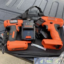 Black And Decker 2 Drill Set. Cordless ! Never Used
