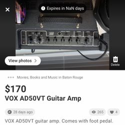 VOX AD50VT Guitar Amp