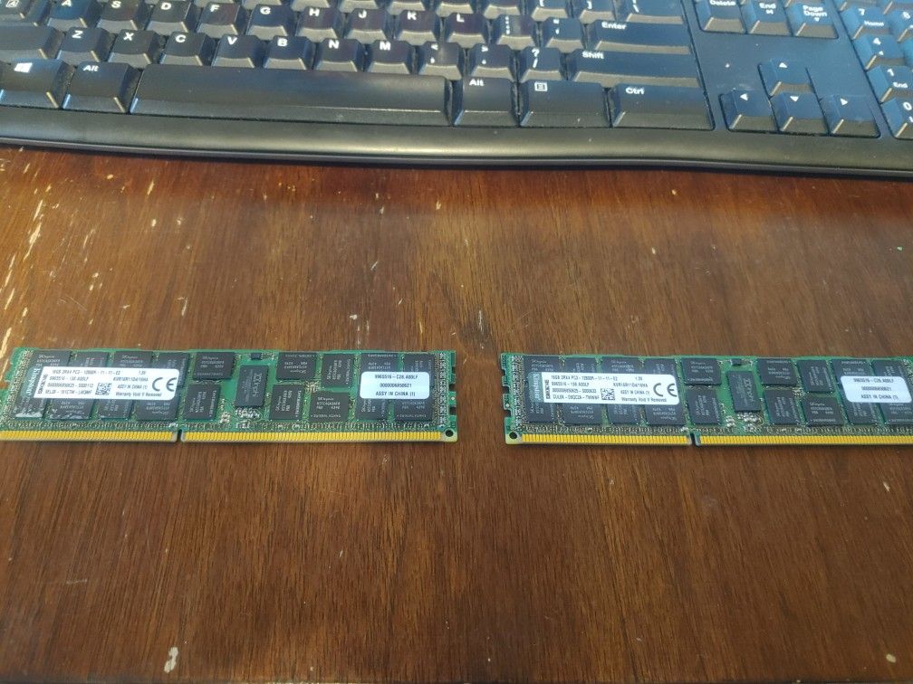 32GB PC3-1200R ram - two 16GB sticks