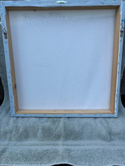 Large Stretched Canvas on Wooden Frame