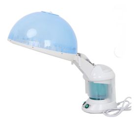 2 in 1 Mini Ozone Facial Steamer Hair Steamer, Blue White