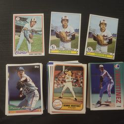 Dennis martinez baseball card collection