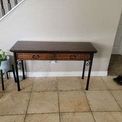 Two Drawer Sofa Console Table 