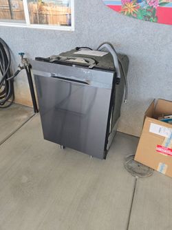 Samsung dishwasher black stainless