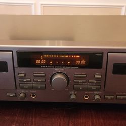 Vintage Model TD-W309 Double Cassette Deck Dolby B•C NR HX Pro, No Remote