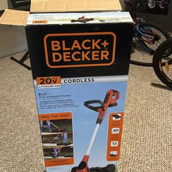 Black Decker Cordless Grass Cutter 