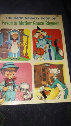1962 Rand Mcnally book of favorite mother goose rhyme