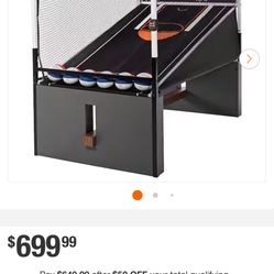 Barrington Urban Collection Arcade Basketball Game with Electronic Scoring and 7 in. Basketball Set