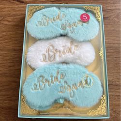 5 fuzzy eye masks set