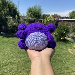 Crochet Purple Frog
