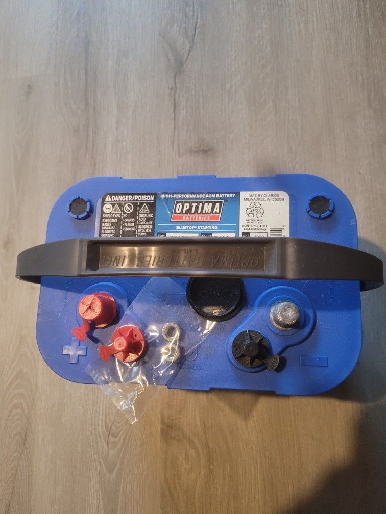 BRAND NEW OPTIMA BLUE TOP DUAL POST BATTERY