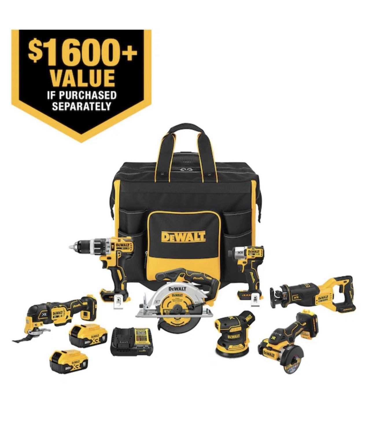 DEWALT 20V MAX XR 7-Tool Combo Kit