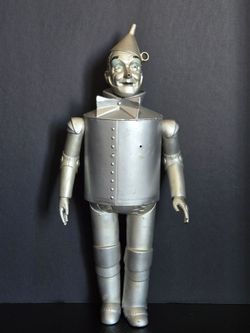 Wizard of Oz Tin Man Doll Figurine | 1939 Loews REN | 1966 MGM | 1987 Turner 14"
