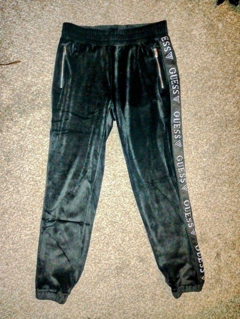 Guess Black Velvet Pants