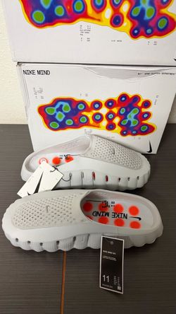 NIKE MIND 001 Light Smoke Grey Slides (Brand New)