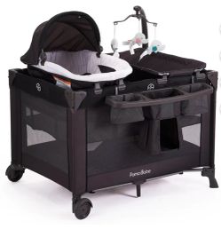 Crib With Bassinet And Changing Table 