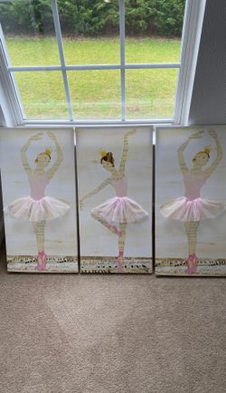 very beautiful paintings Ballerina 3 pieces