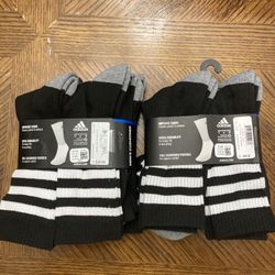 NWT Adidas Men’s Crew Socks 12 Pairs