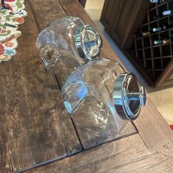 2 Antique candy Jars 