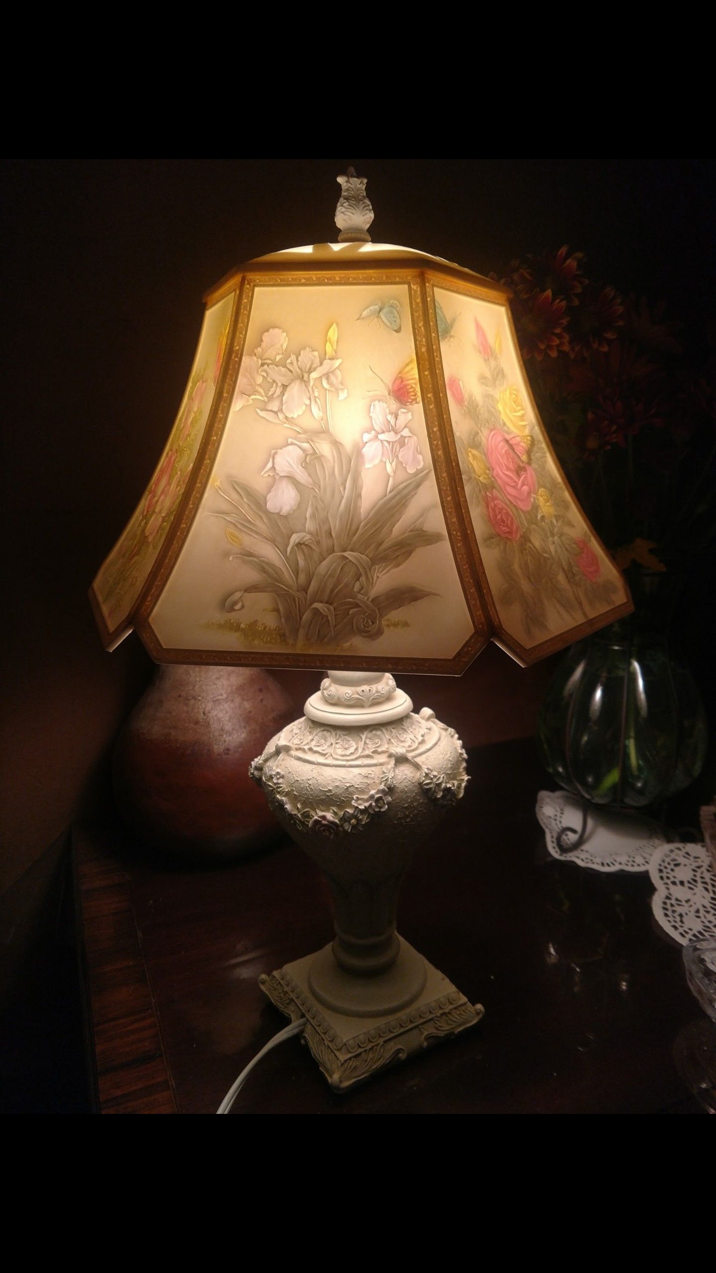 Vintage Lithopane Lamp