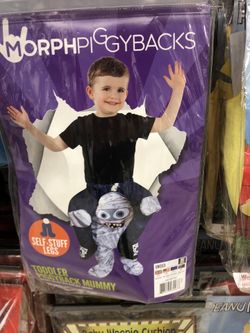 Toddler piggy back mummy Halloween costume