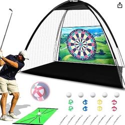 Practice Golf Net Set 10x7ft