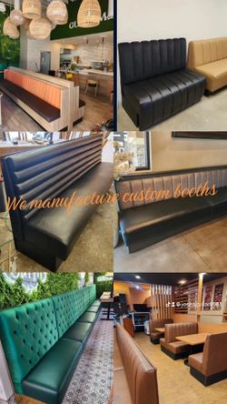 We manufacture custom booths