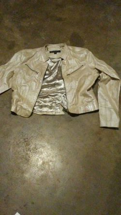Ladies leather jacket size large