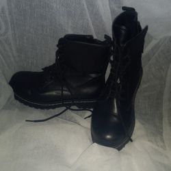 Biker Style Leather Boots New