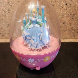 Disney Cinderella Musical Easter Egg Plastic Snow Globe
