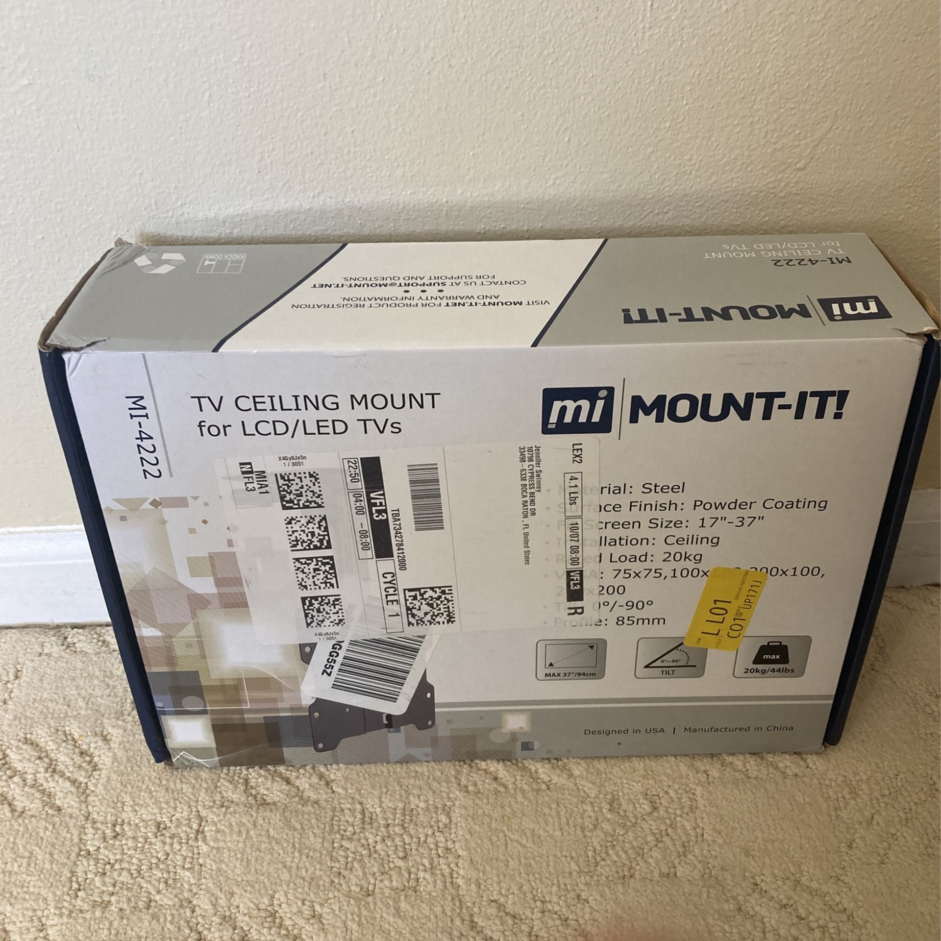 Mount It Tv Ceiling Mount For LCD/LED TV