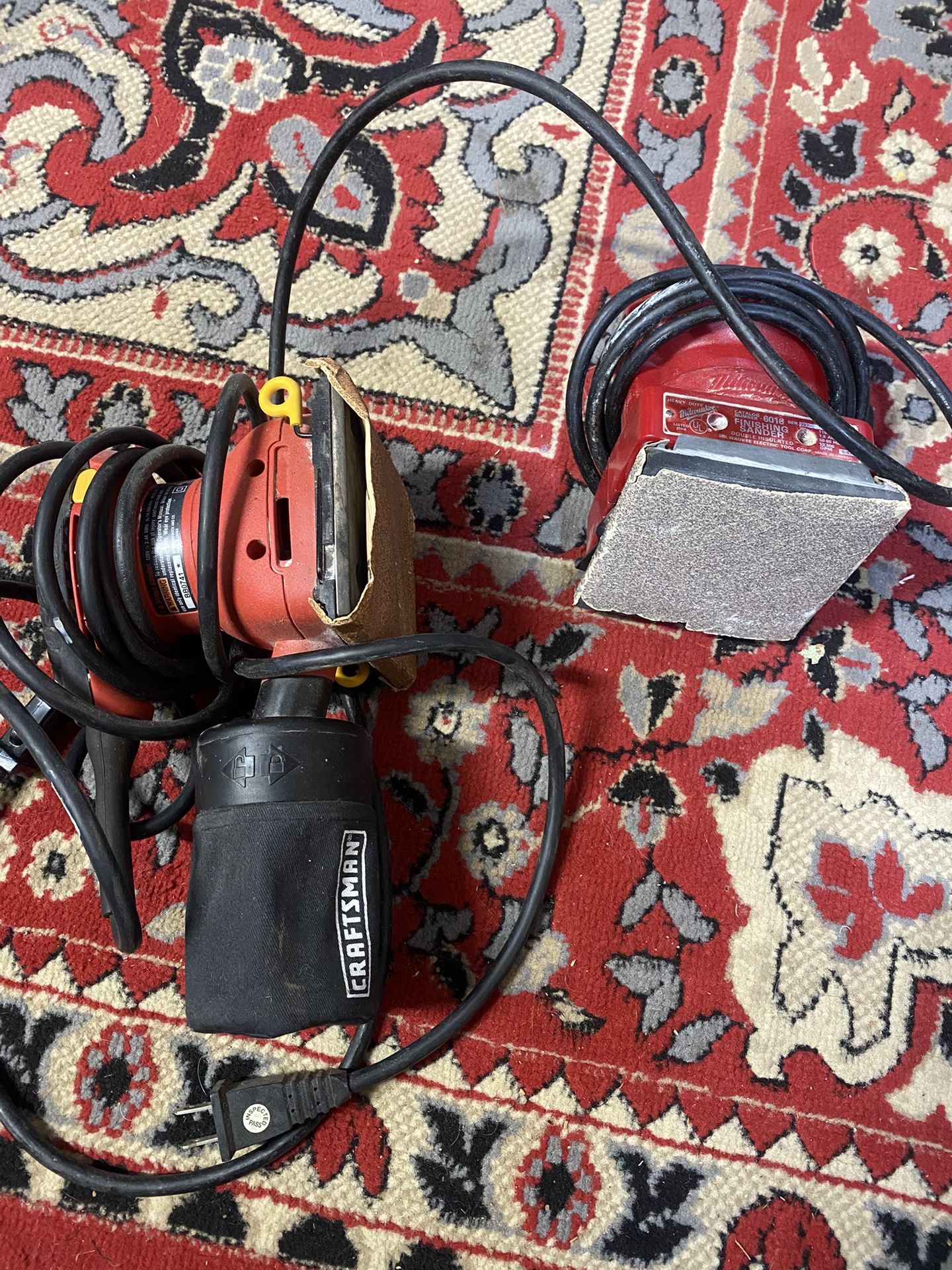 Milwaukee & Craftsman Sanders 115-120v Corded