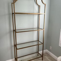 Glass Shelf Gold Color 
