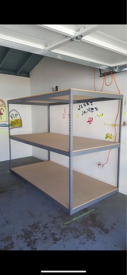 Warehouse Storage Racks 96 in W x 36 in D Boltless Shelving Similar To Uline Delivery Available
