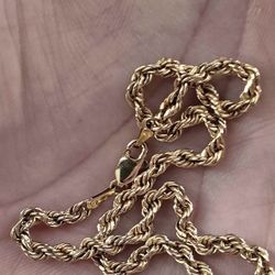 10kt gold rope bracelet or anklet