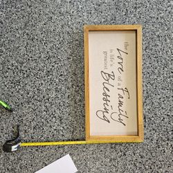 Love Of Family Framed Quote 