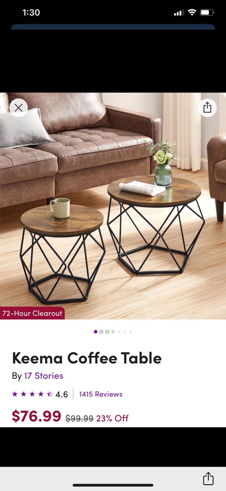 Coffee Table Set