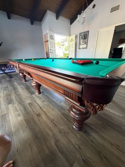 10' snooker pool table