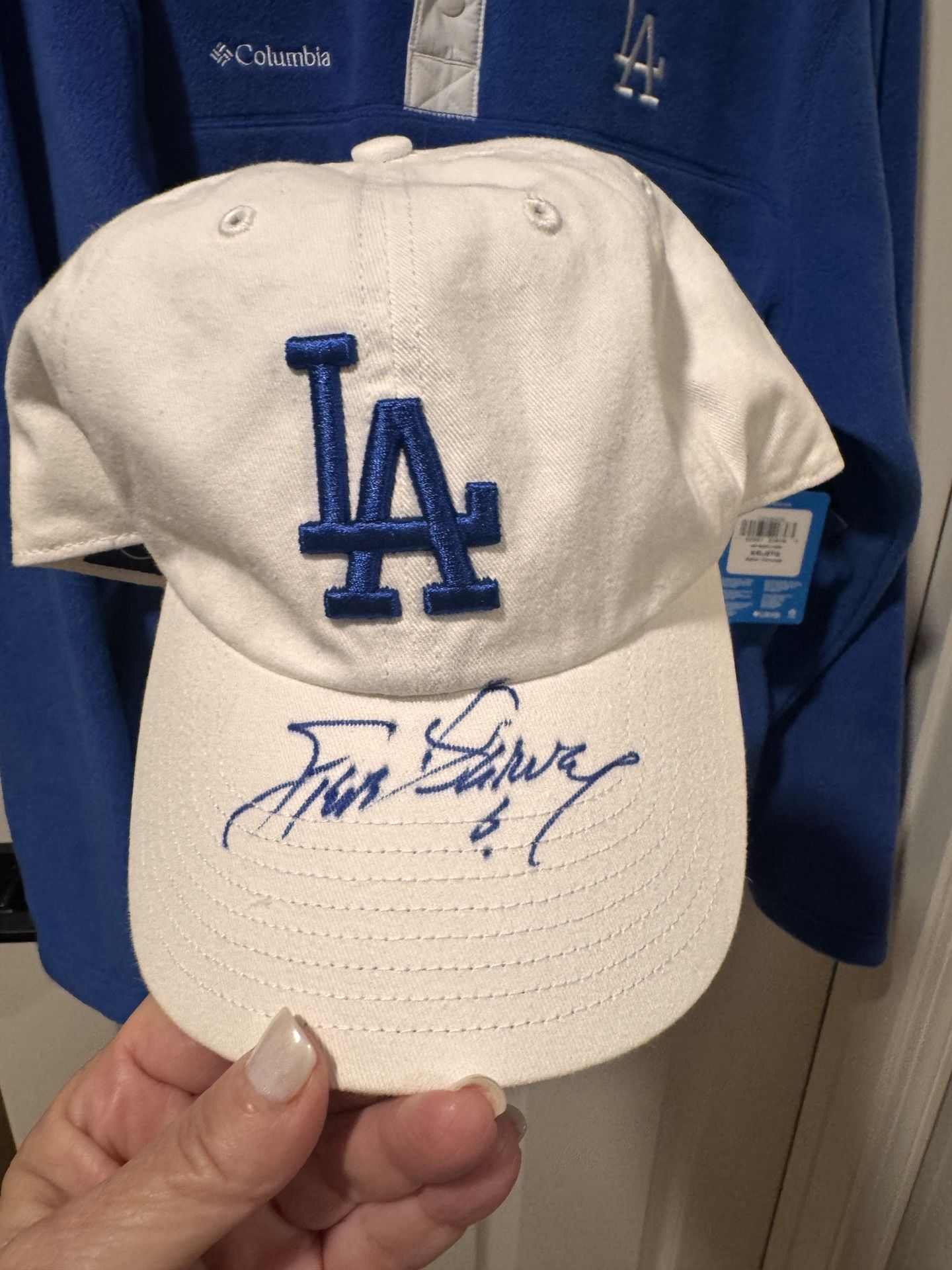 la Dodgers, Baseball Cap Autographed Steve Garvey
