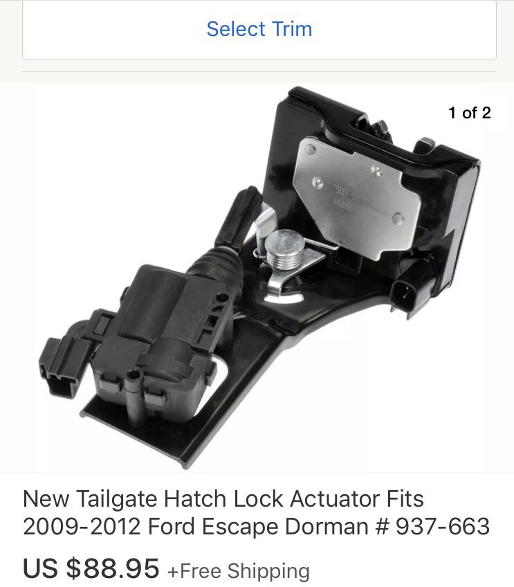 DORMAN Tailgate lock Actuator to ford escape or Mercury Mariner 2009-2012