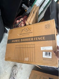 Animal barrier fence - white 24x15 in  5 pieces per box